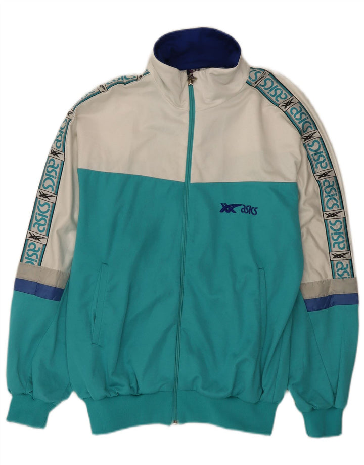 Jaqueta Asics Masculina Graphic Tracksuit Top Médio Turquesa Colourblock