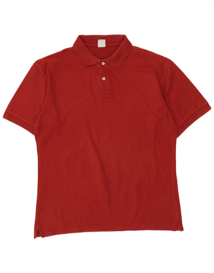 Camisa polo masculina Fila IT 52 grande vermelha