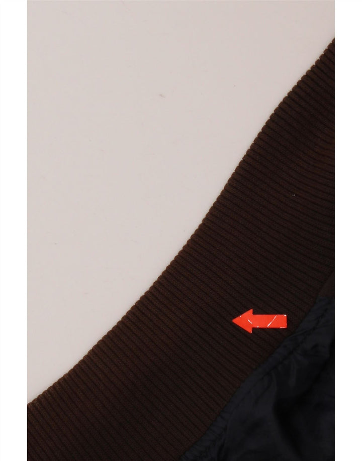 Jaqueta bomber masculina Zara UK 40 grande algodão marrom