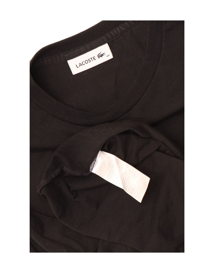 Camiseta Feminina Lacoste Tamanho 40 Médio Algodão Preto