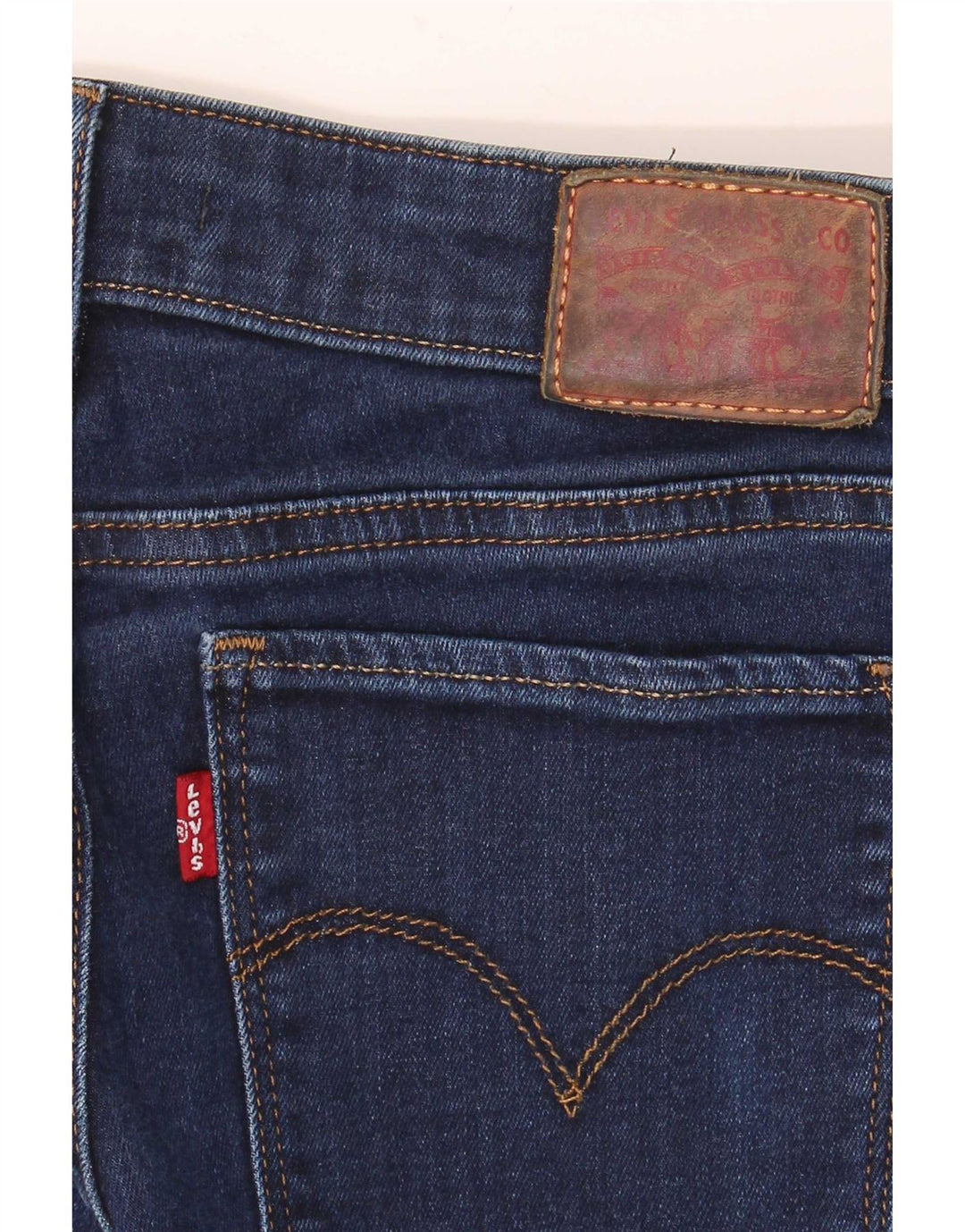 Calça jeans feminina Levi's 715 Bootcut W30 L32 azul marinho algodão