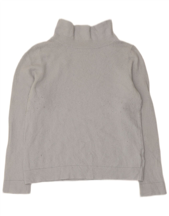 Suéter feminino Hobbs com gola redonda e lã cinza grande Reino Unido 14