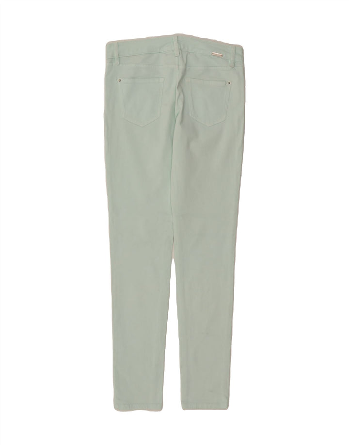 MASSIMO DUTTI Womens Skinny Casual Trousers EU 40 Medium W30 L31 Turquoise Vintage Massimo Dutti and Second-Hand Massimo Dutti from Messina Hembry 