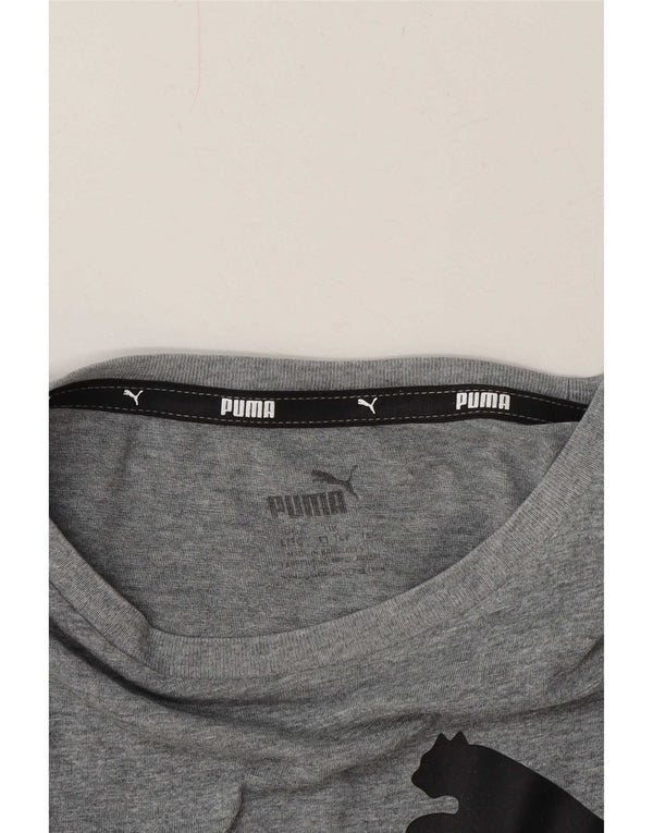 Top Puma Menino Graphic T-Shirt 13-14 Anos Cinzento