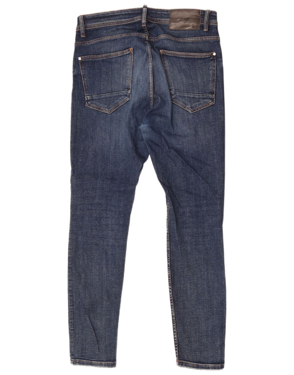Zara Mens Skinny Jeans EU 42 Grande W32 L31 Azul Algodão