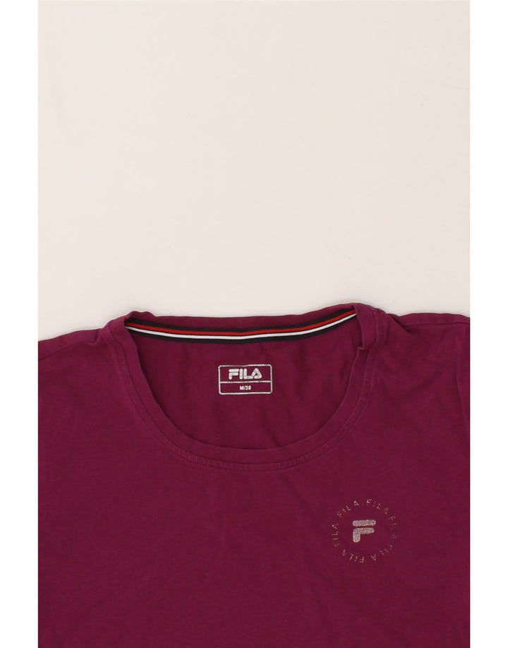 FILA Womens T-Shirt Top EU 38 Medium Pink Vintage Fila and Second-Hand Fila from Messina Hembry 