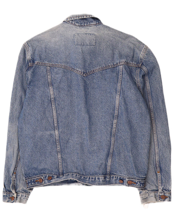 Jaqueta jeans masculina WRANGLER UK 40 grande algodão azul