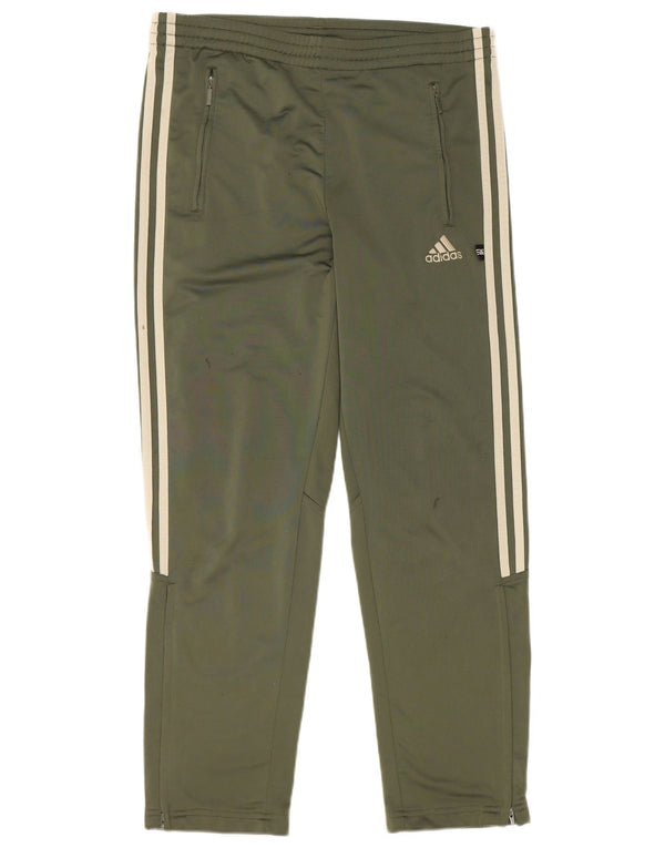 Calças de treino Adidas meninos 13-14 anos cáqui poliéster