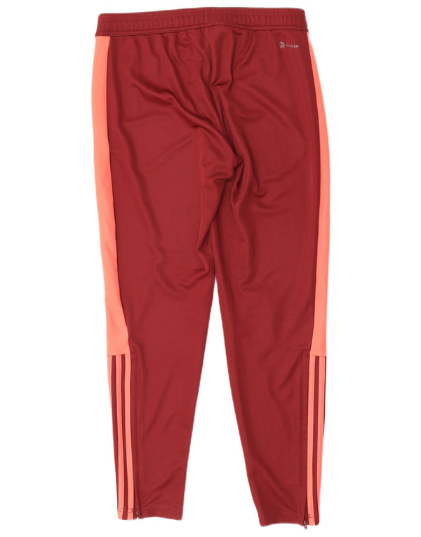 Calça Adidas Aeroready Feminina UK 12/14 Médio Vermelho Colorblock