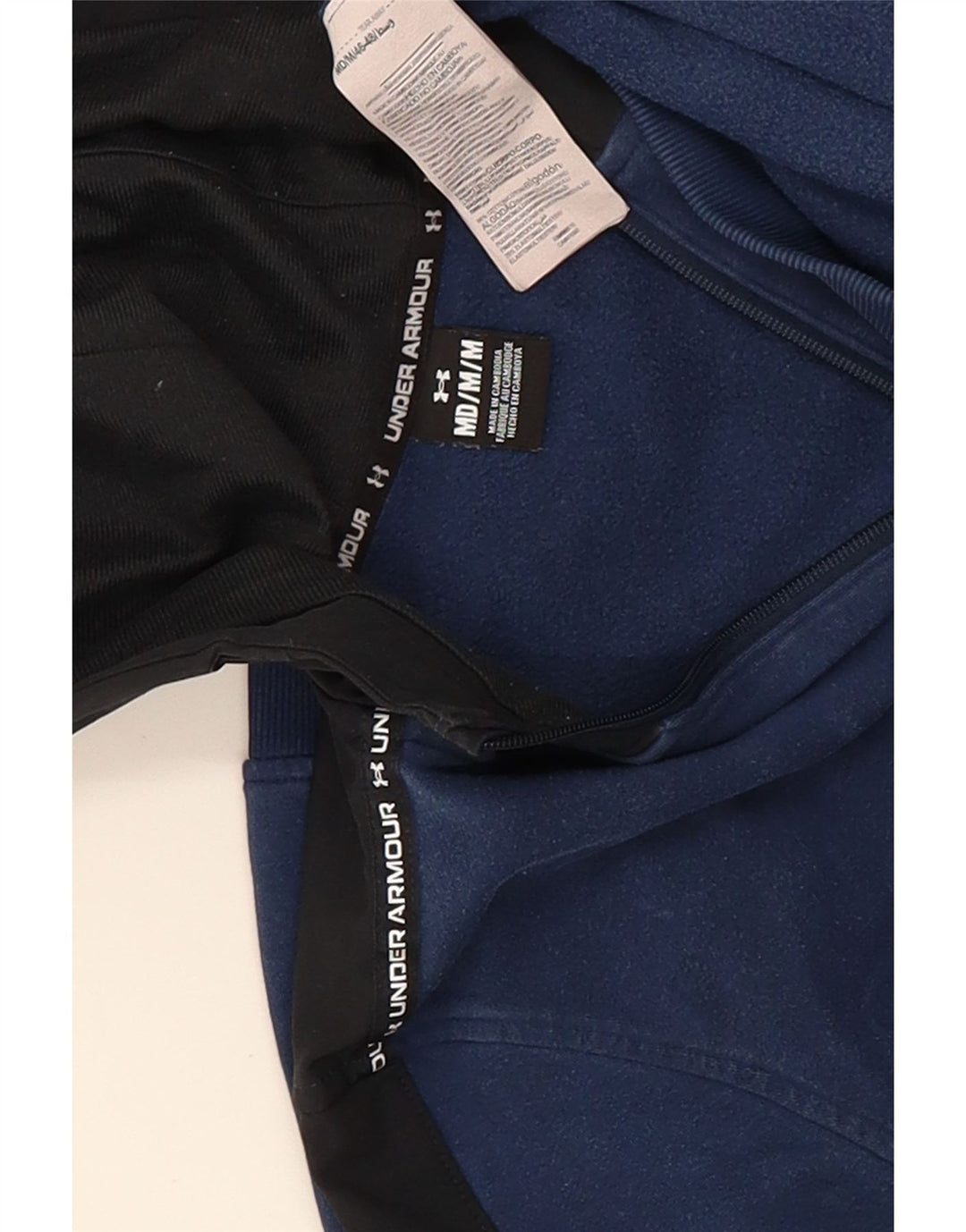 Under Armour Mens Graphic Hoodie Jumper Médio Azul Marinho Colorblock