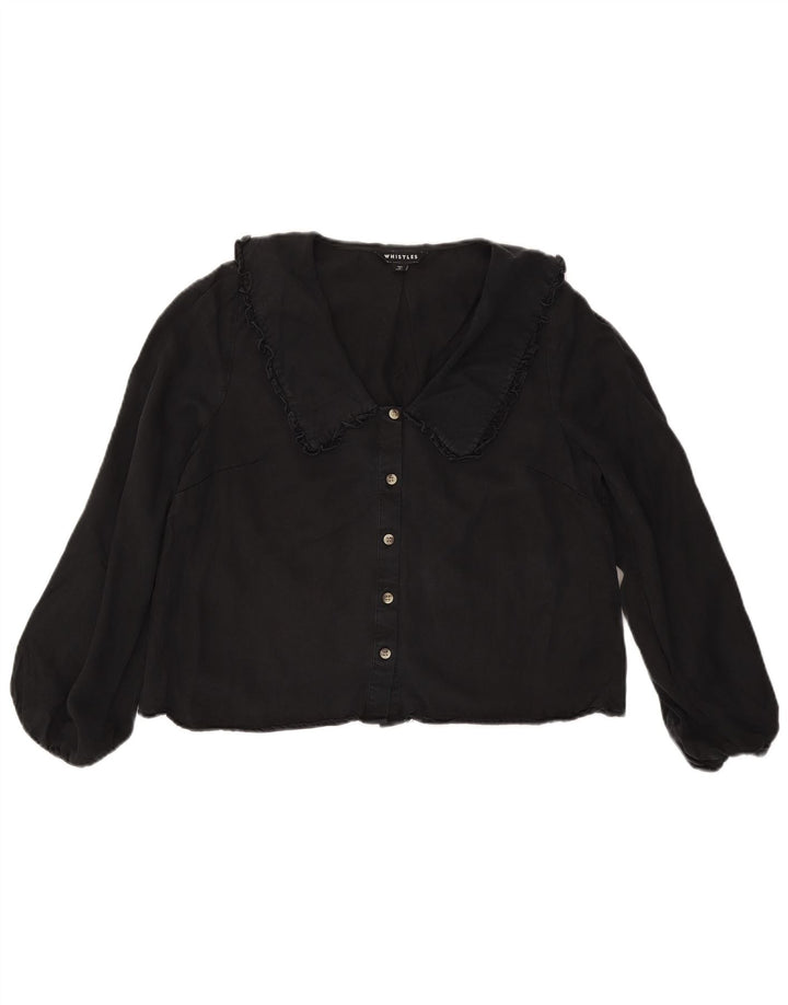 Blusa feminina Whistle UK 12 Lycra preta média