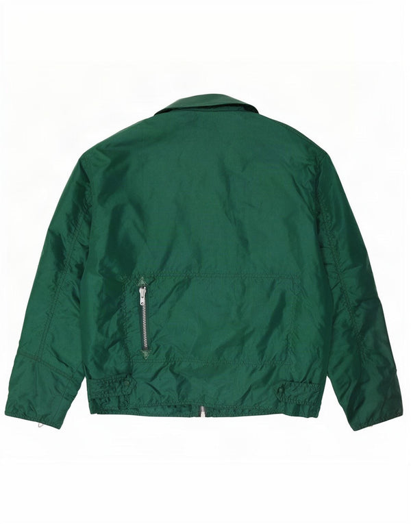 Jaqueta bomber masculina vintage UK 40 grande nylon verde