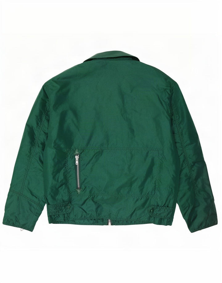 Jaqueta bomber masculina vintage UK 40 grande nylon verde