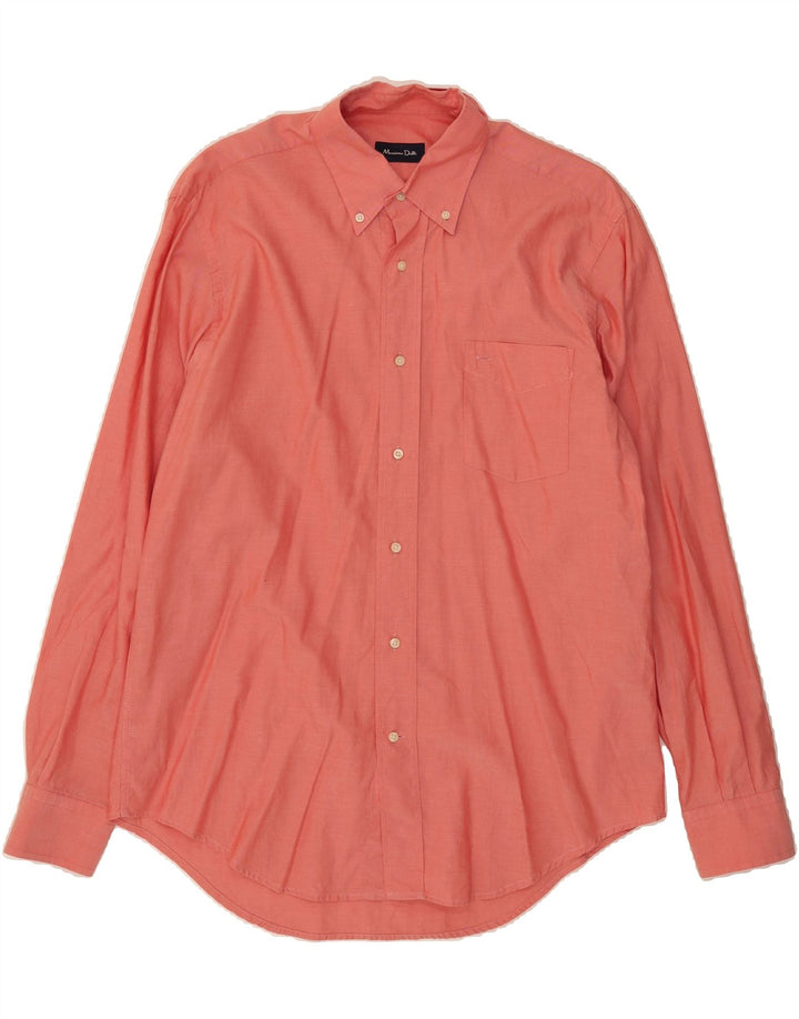 Camisa masculina MASSIMO DUTTI tamanho 42 grande algodão rosa