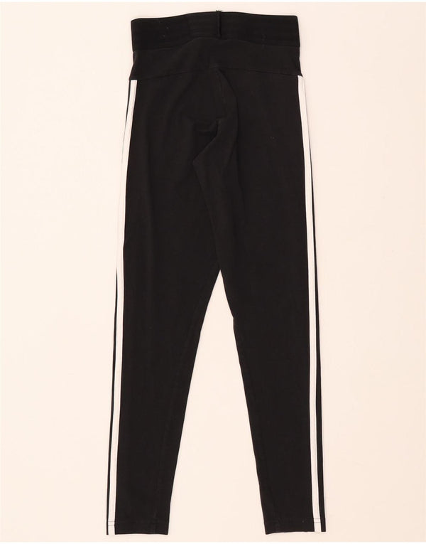 Leggings Adidas Femininas UK 4/6 XS Algodão Preto
