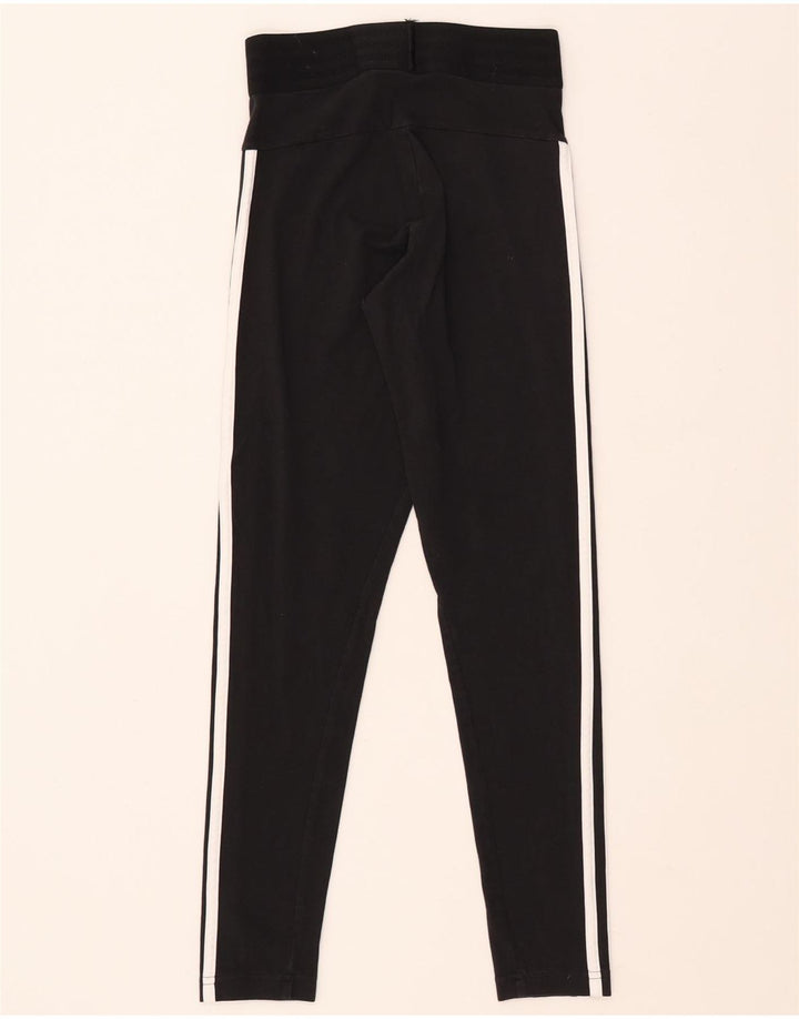 Leggings Adidas Femininas UK 4/6 XS Algodão Preto
