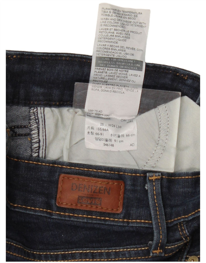 Jeans feminino Levi's Denizen Modern Bootcut W26 L30 azul marinho algodão
