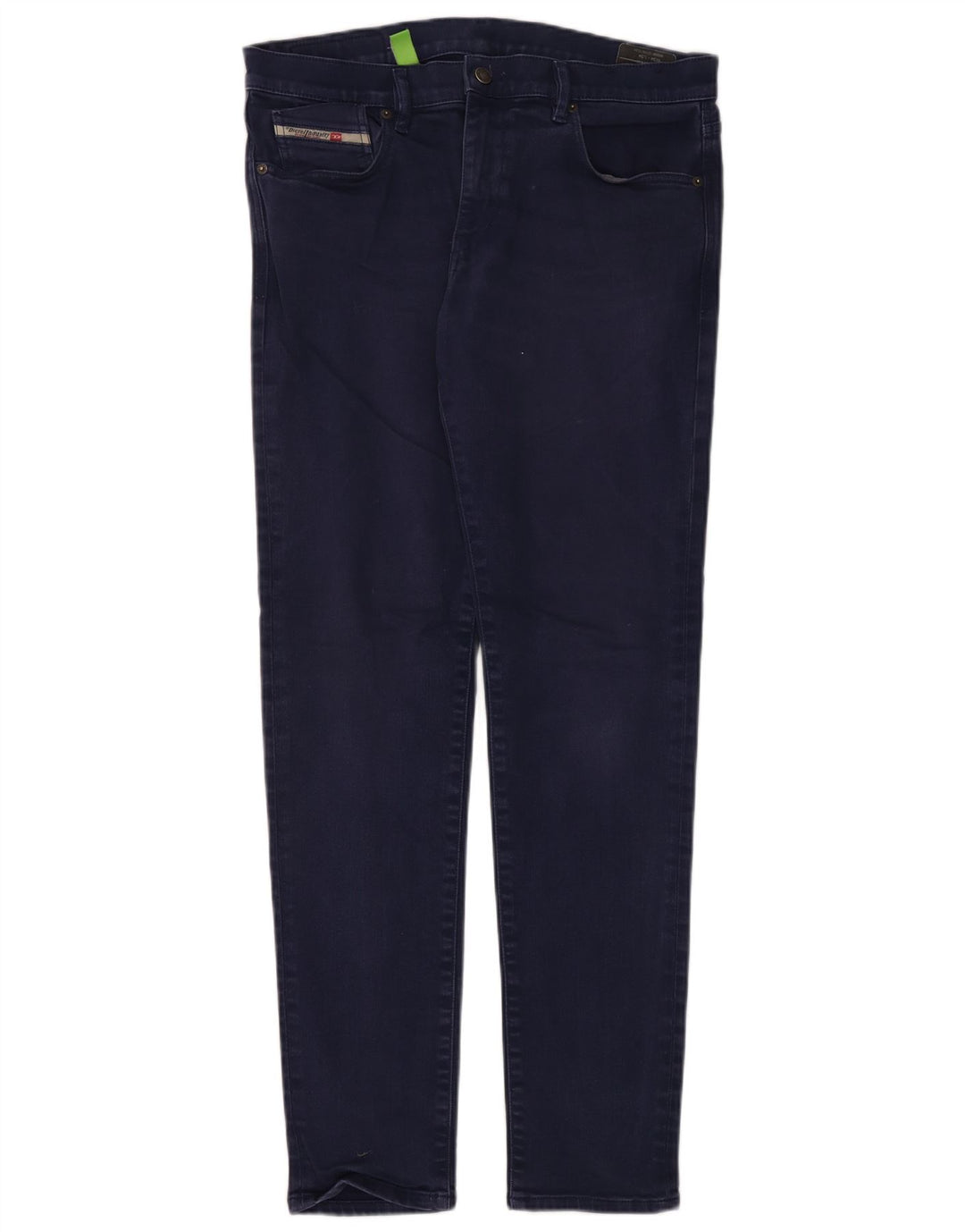 Diesel Mens Slim Jeans W34 L34 Azul Marinho Algodão