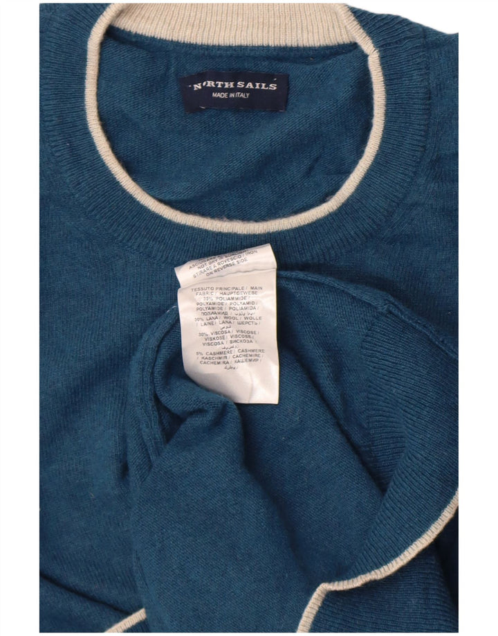 Suéter masculino North Sails com gola redonda, grande poliamida azul