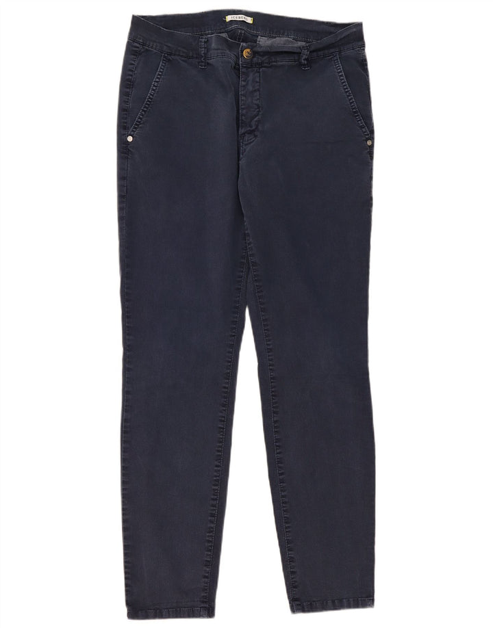 Calça Chino Slim Feminina Iceberg W32 L29 Azul Marinho