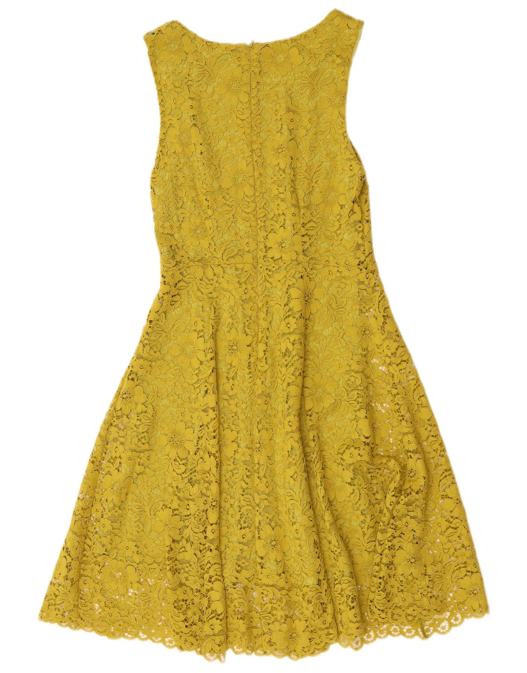 Sandro Ferrone vestido feminino sem mangas evasê IT 42 médio amarelo floral