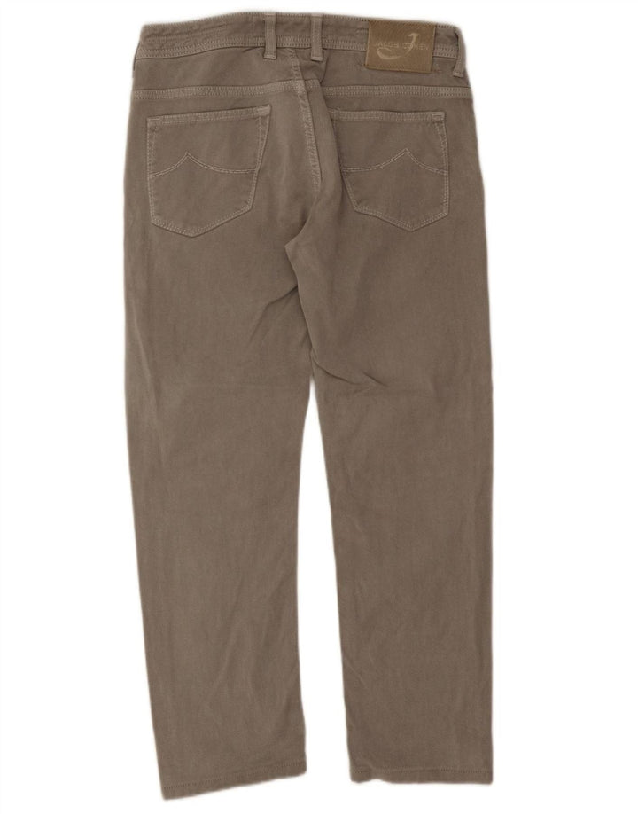 Jacob Cohen Calça jeans reta regular masculina W32 L26 algodão cinza