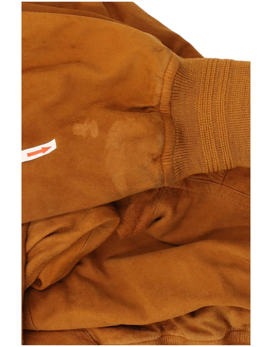 Jaqueta bomber masculina VINTAGE de camurça UK 42 XL bege