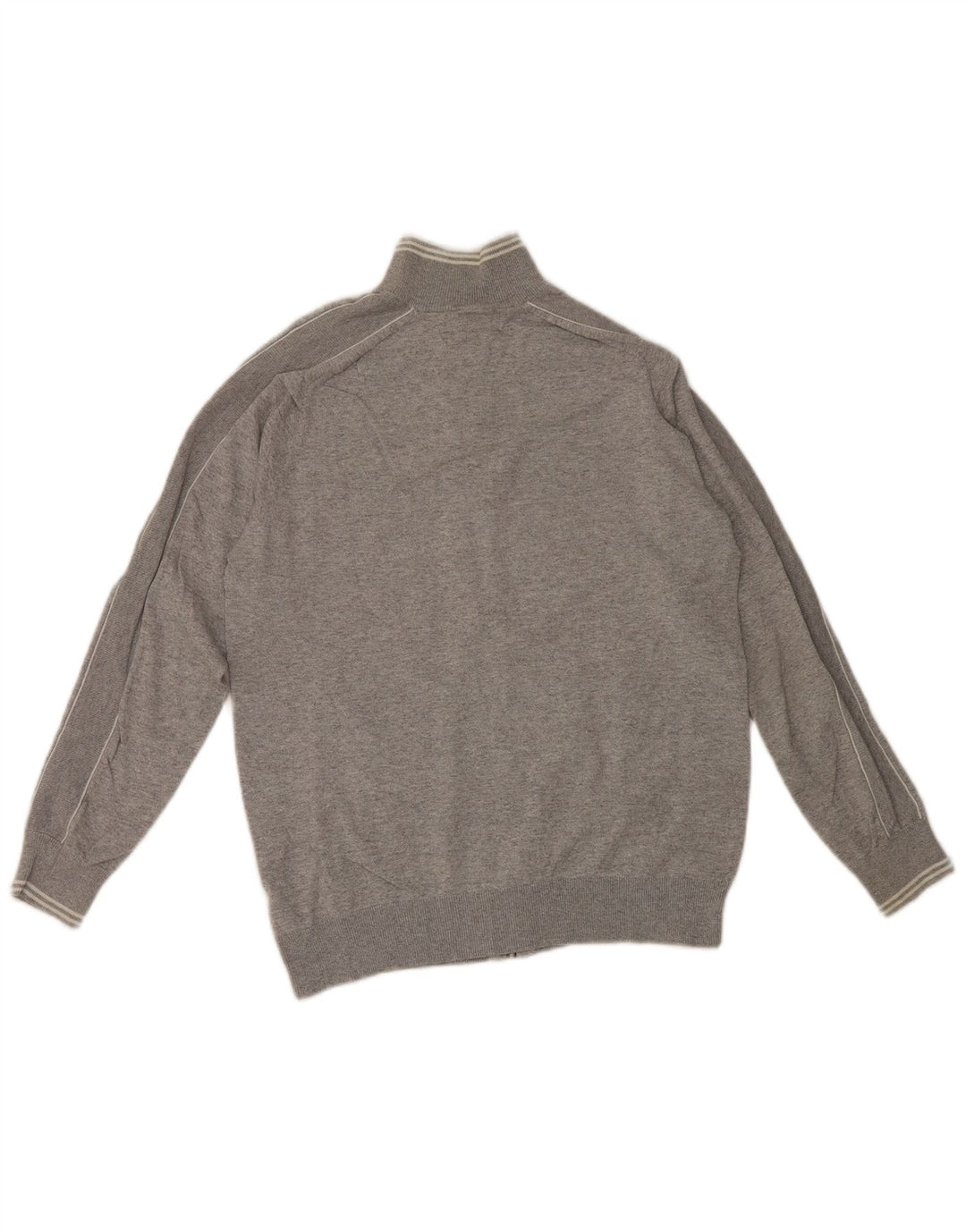 Jaqueta masculina de agasalho Marks & Spencer algodão cinza médio
