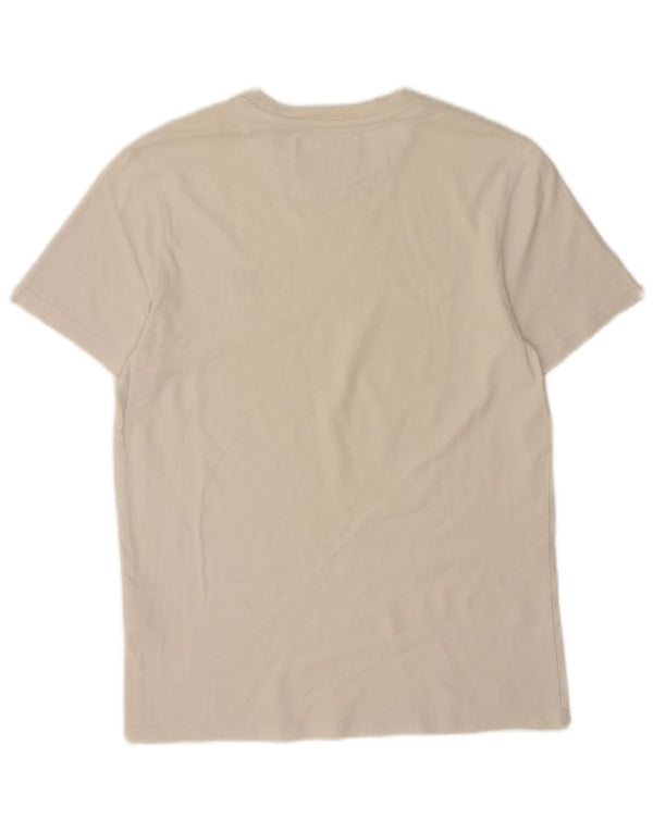 Camiseta masculina Lyle & Scott pequena de algodão branco