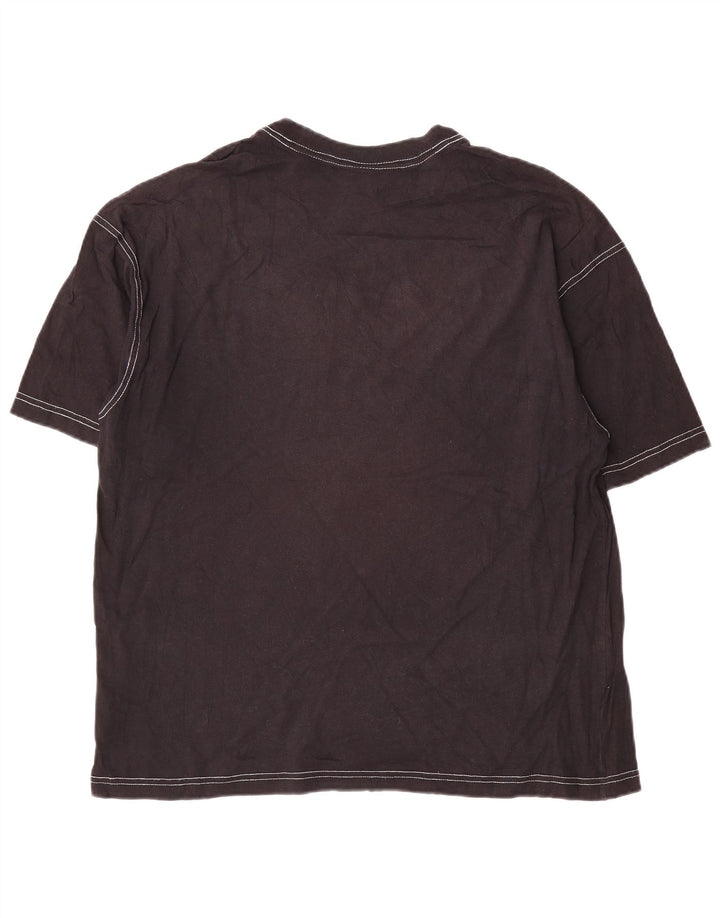 Camiseta Nike masculina gráfica top pequeno algodão listrado preto