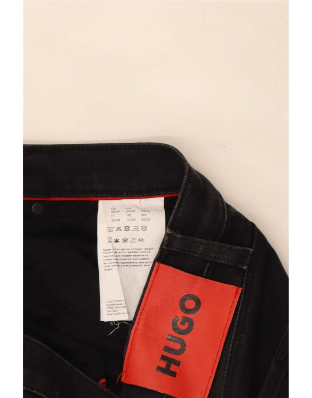 Hugo Boss Masculino Jeans Slim W33 L31 Algodão Preto