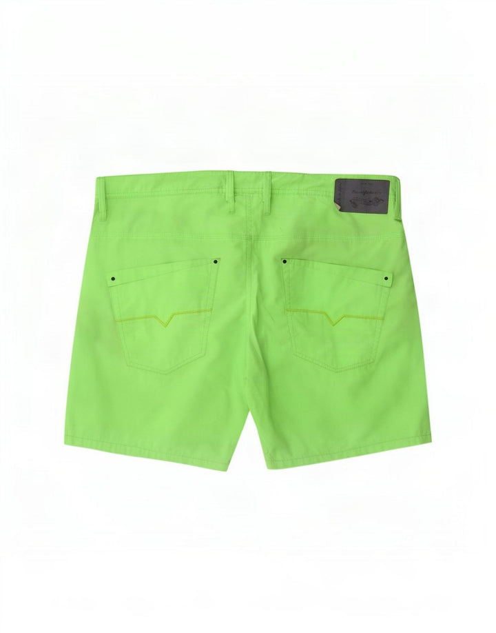 Diesel Mens Shorts Grande W36 Verde Poliéster