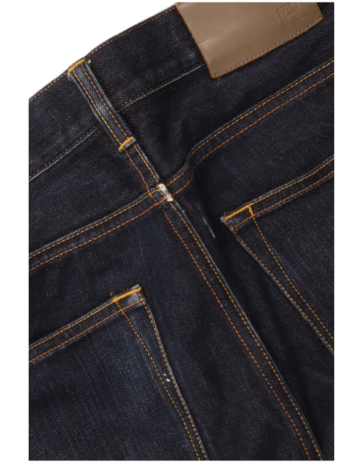 Reiss Jeans Slim Feminino W32 L30 Azul Marinho Algodão