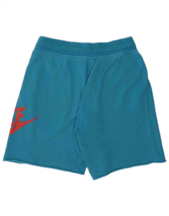 Shorts esportivos gráficos masculinos Nike médio azul algodão