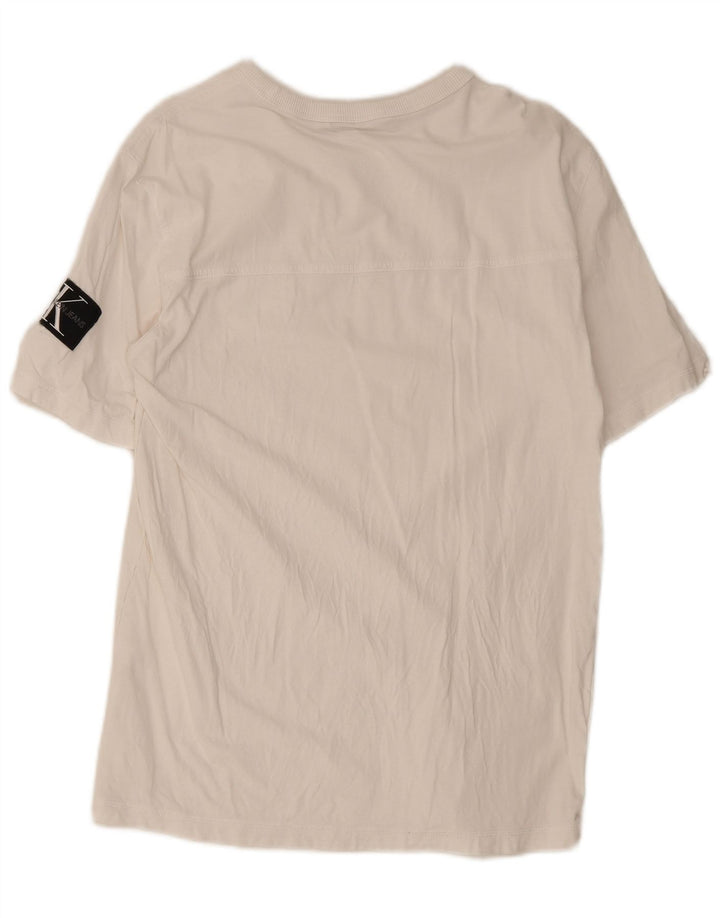 Camiseta masculina Calvin Klein Jeans Top XL Branco