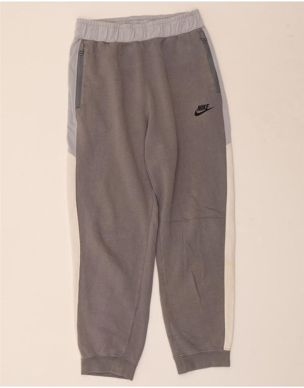 NIKE Meninos Calças de treino Joggers 13-14 anos XL Cinza Colourblock