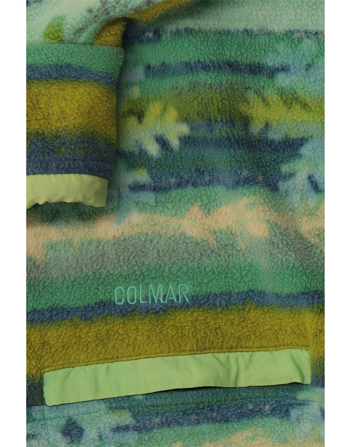 Suéter masculino de lã com botão e gola COLMAR XL verde Fair Isle