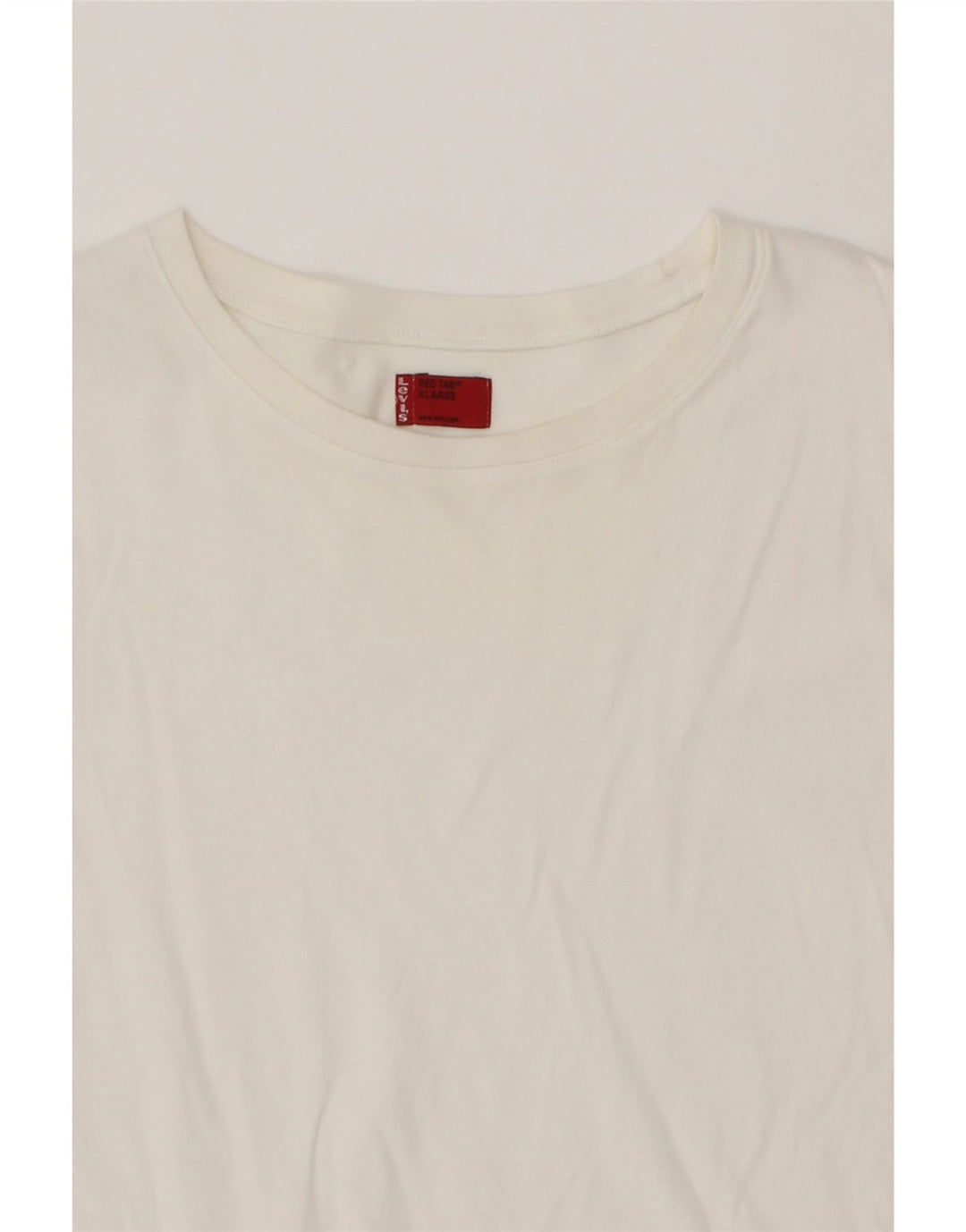 LEVI'S Womens T-Shirt Top UK 18 XL White Cotton Vintage Levi's and Second-Hand Levi's from Messina Hembry 