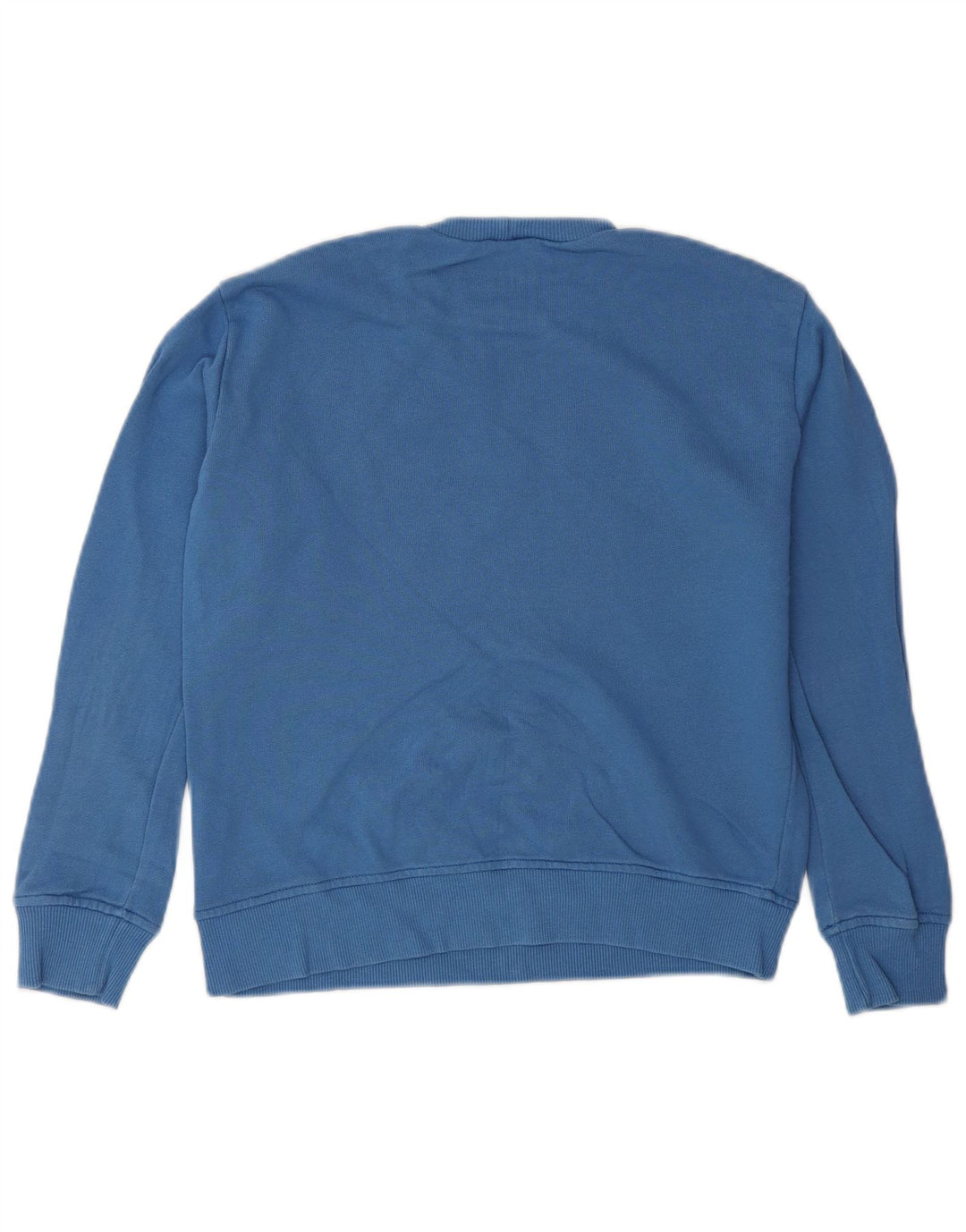 Suéter gráfico Benetton Boys 8-9 anos grande algodão azul