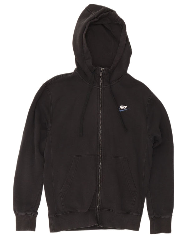 Suéter Nike masculino com capuz e zíper solto XS de algodão preto