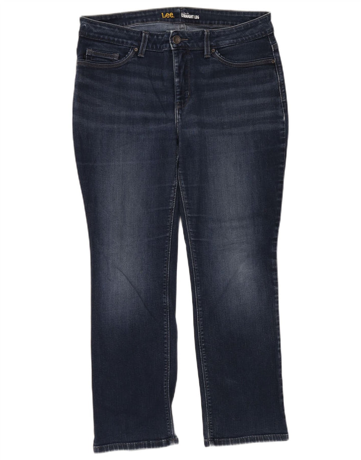 Calça jeans reta feminina LEE Perfect Fit W36 L29 algodão azul