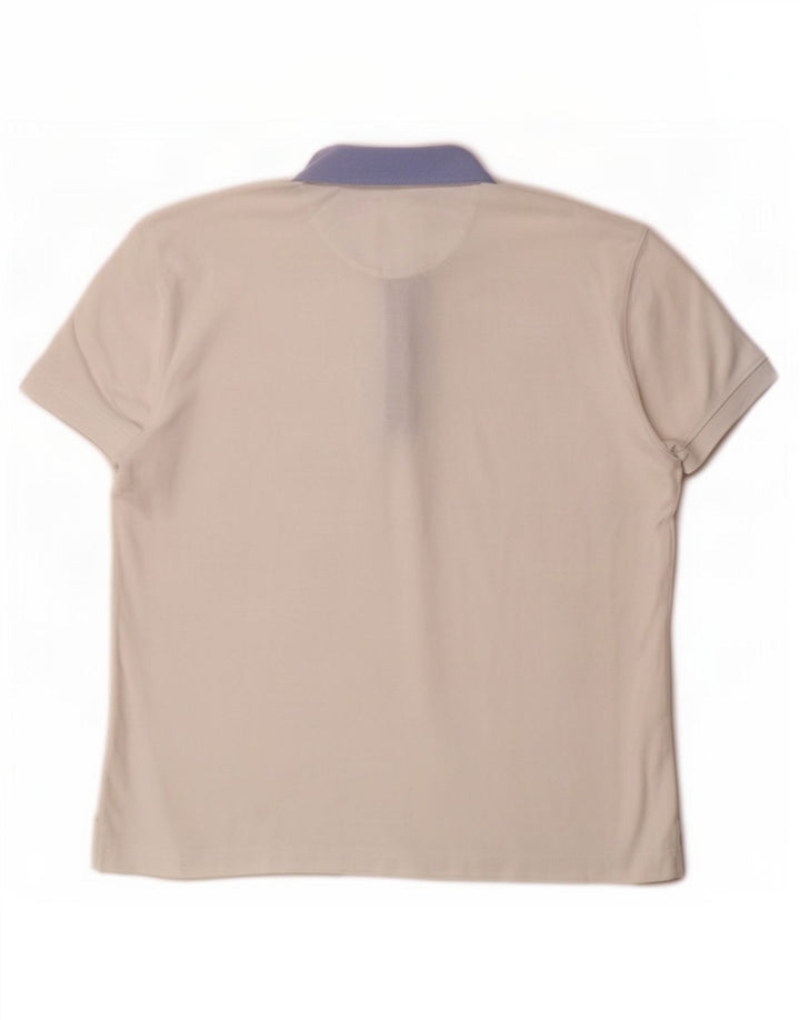 Camisa polo masculina Massimo Dutti grande branca