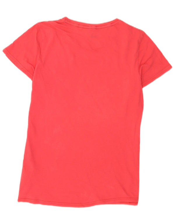 Puma Camiseta Feminina Graphic Top UK 14 Médio Algodão Rosa