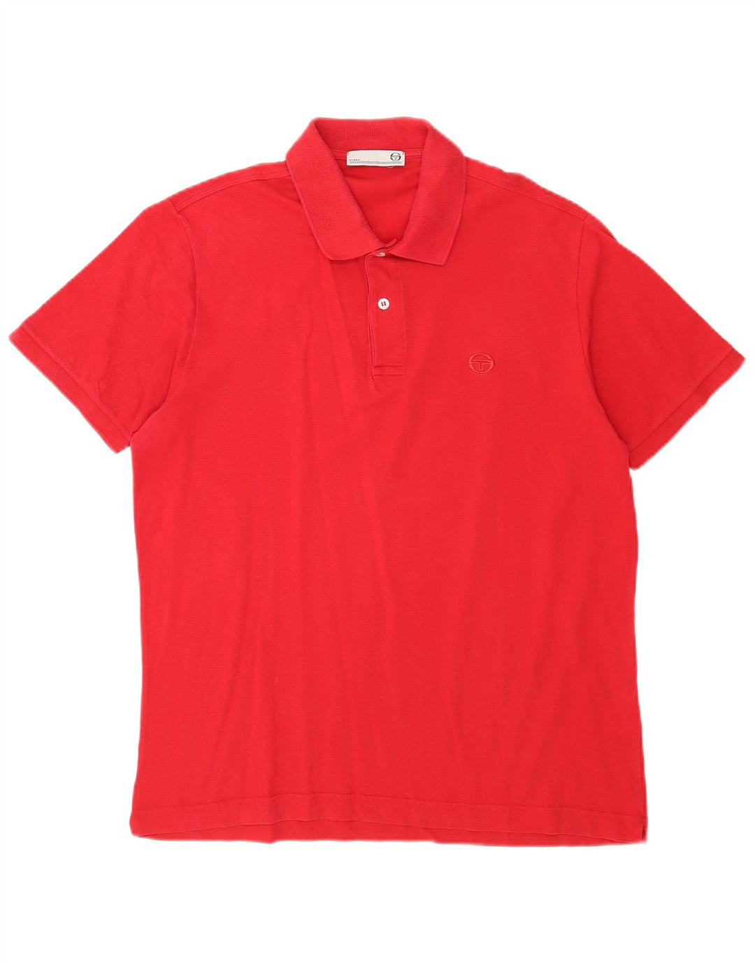 Camisa polo masculina Sergio Tacchini IT 50 algodão vermelho médio