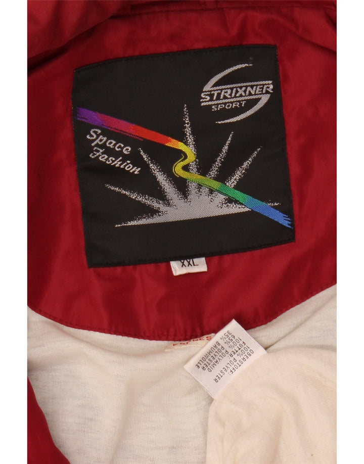 Jaqueta masculina VINTAGE com agasalho gráfico 2XL azul marinho bloco colorido