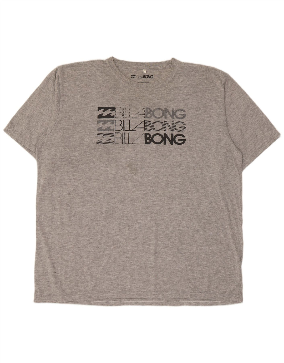 Camiseta gráfica masculina Billabong XL cinza manchada