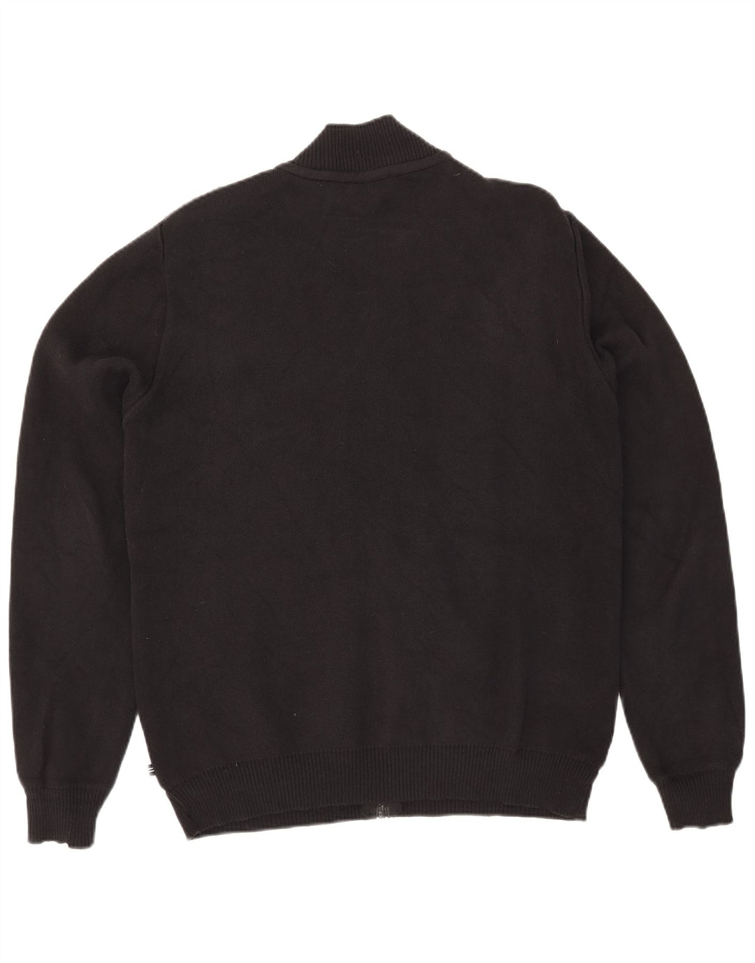 Suéter cardigã masculino Nautica grande algodão preto