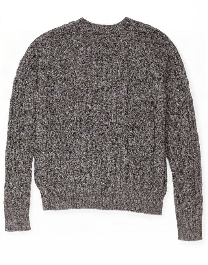 Suéter feminino Gap com gola redonda UK 6 XS cinza