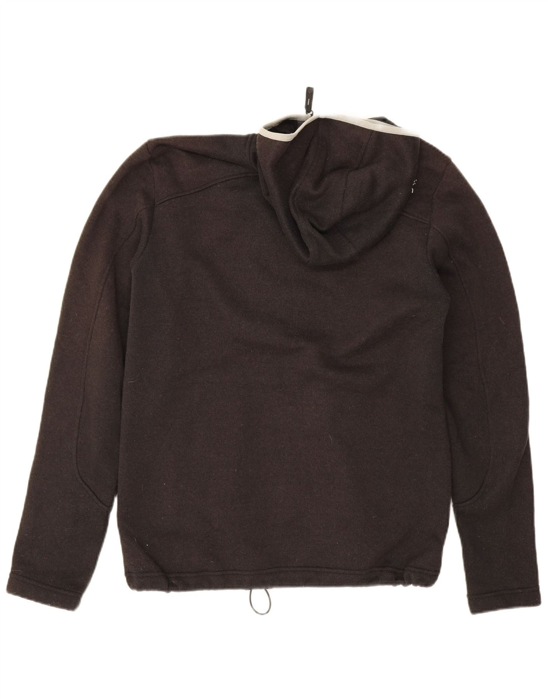 Jack Wolfskin Suéter masculino com capuz e zíper Reino Unido 36/38 poliéster cinza médio