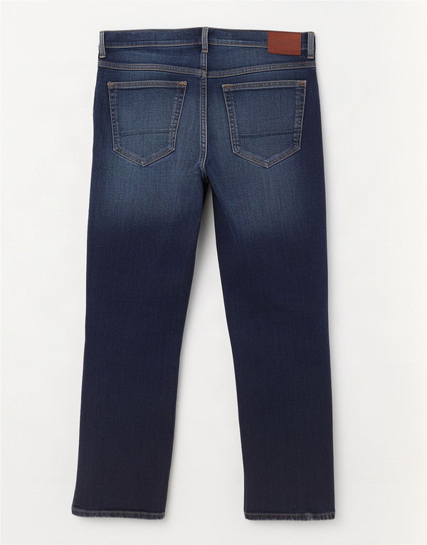 Wrangler Masculino Texas Stretch Straight Jeans W38 L30 Azul Algodão